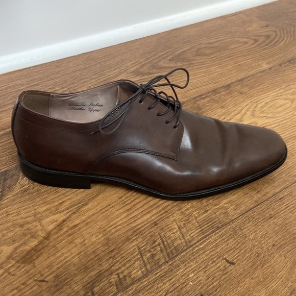 Brown Italian leather Oxford shoes - banana republic - Picture 3 of 5